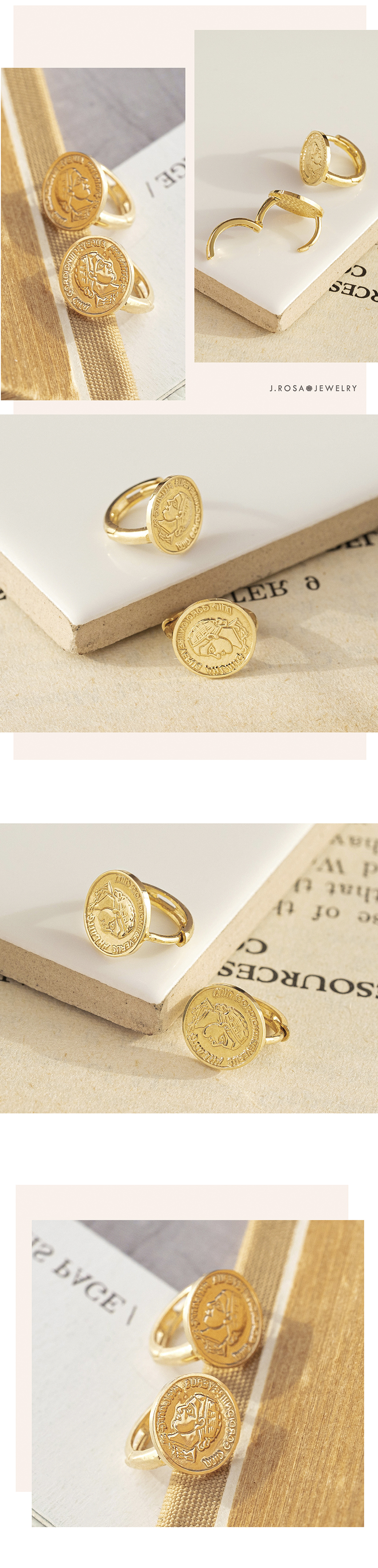 제이로사 14k 코인 귀걸이- 이랜드몰